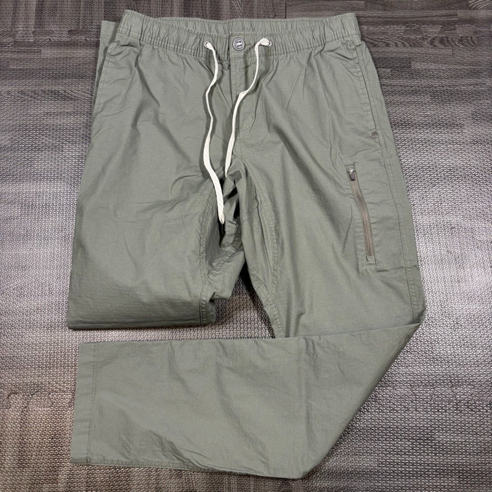 Vuori Pants Mens Large Green Ripstop V412 Hiking Gorpcore Athleisure Casual
